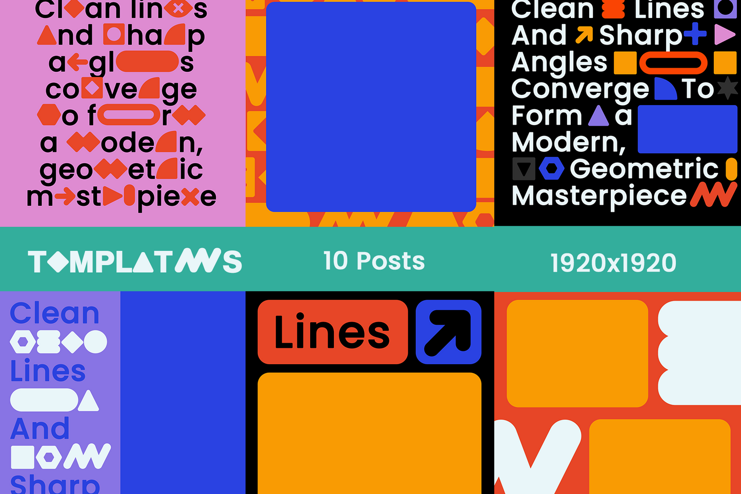 GEOMETRIK Font + Templates