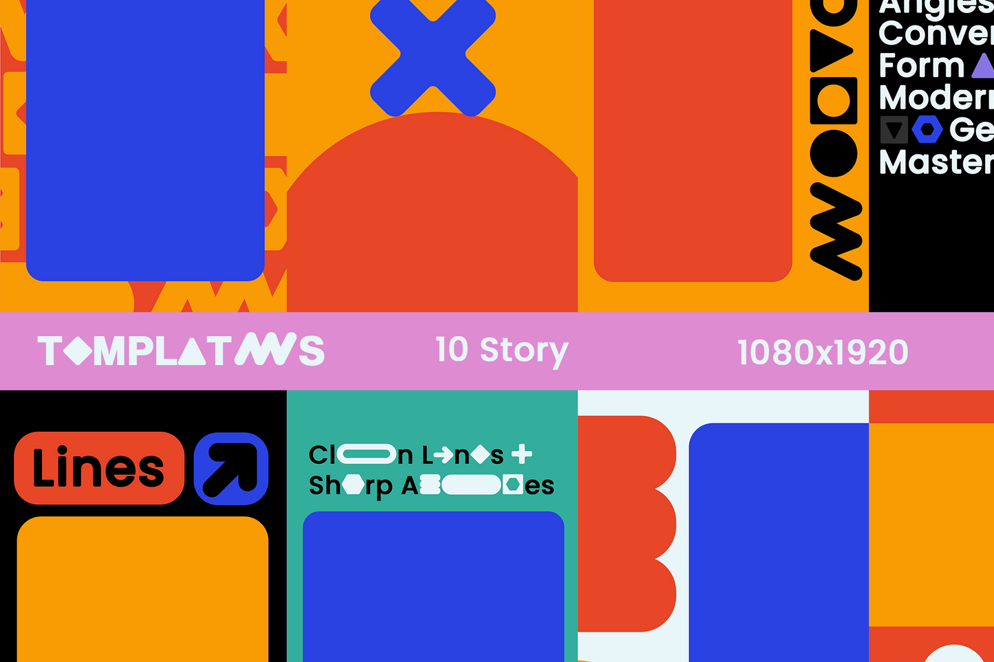 GEOMETRIK Font + Templates