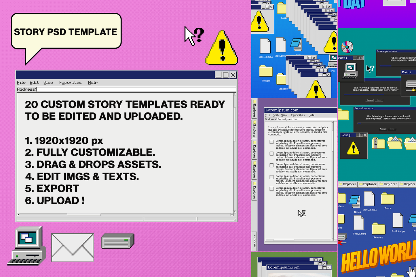 Retro UI Templates