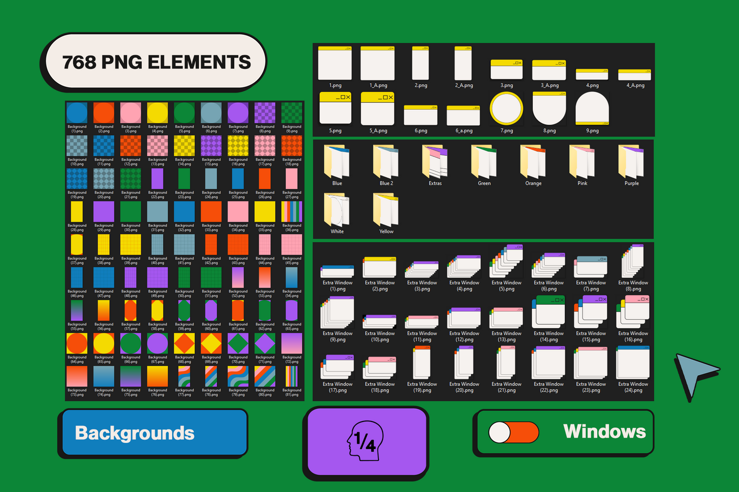NEUBRUTALISM Elements + Templates