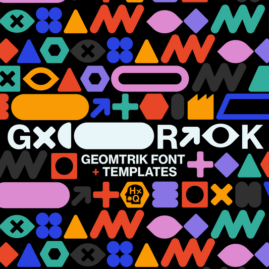 GEOMETRIK Font + Templates