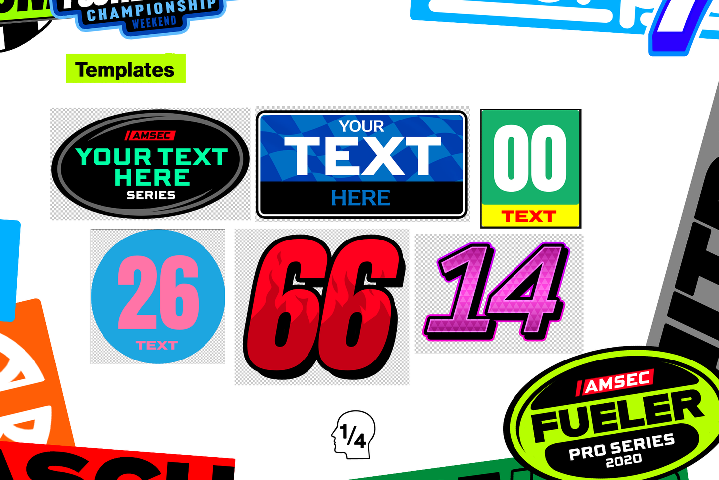 Racecar Decals